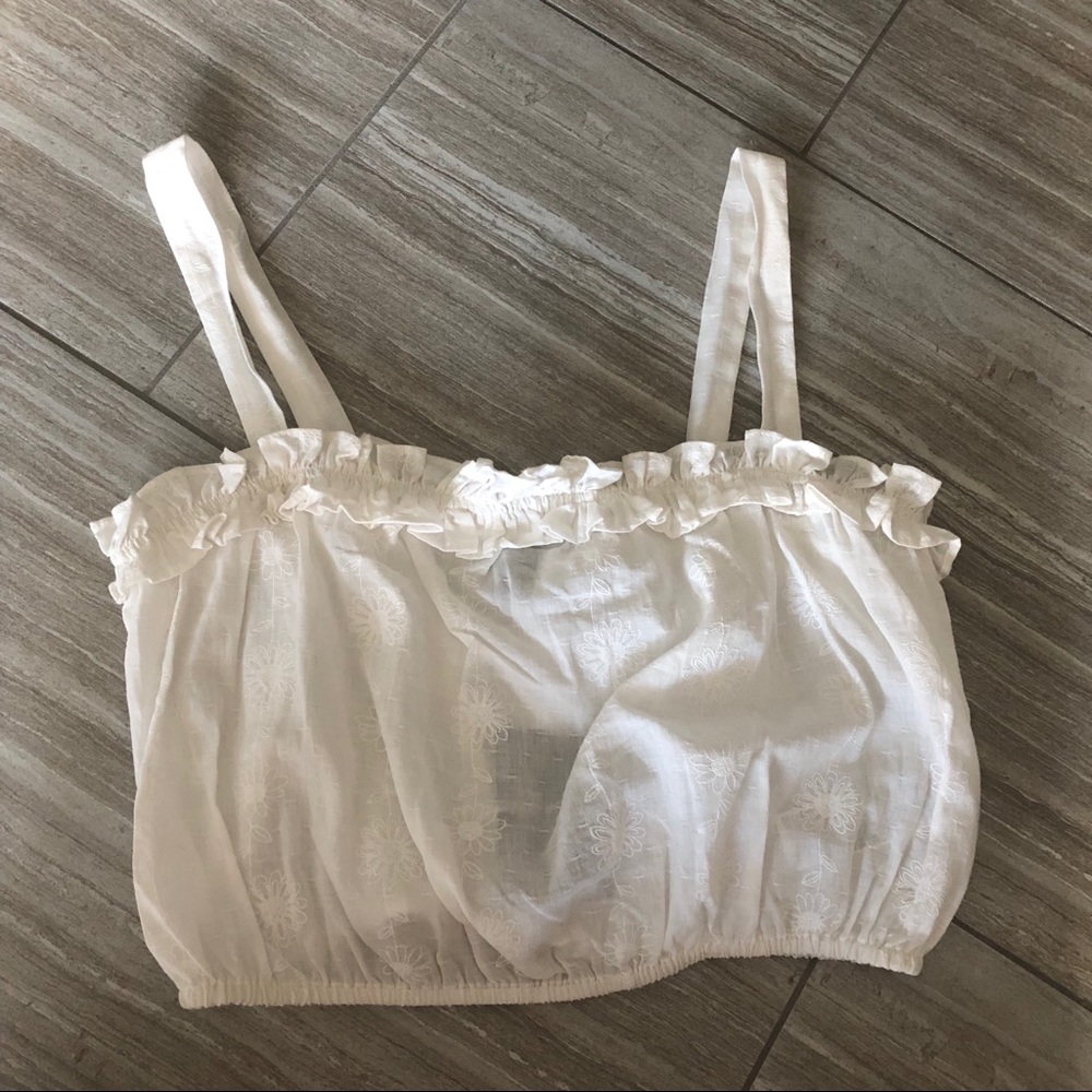 White crop top